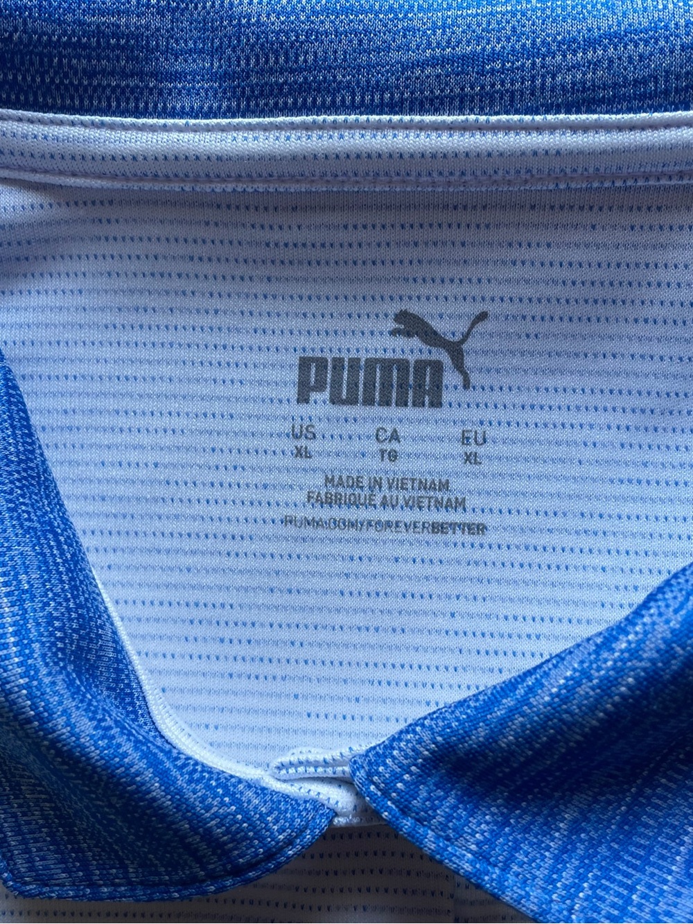 Puma Blue Gradient “THE PLAYERS” Sleeveless Golf Polo - Picture 2 of 5